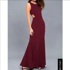 Burgundy Prom Dress